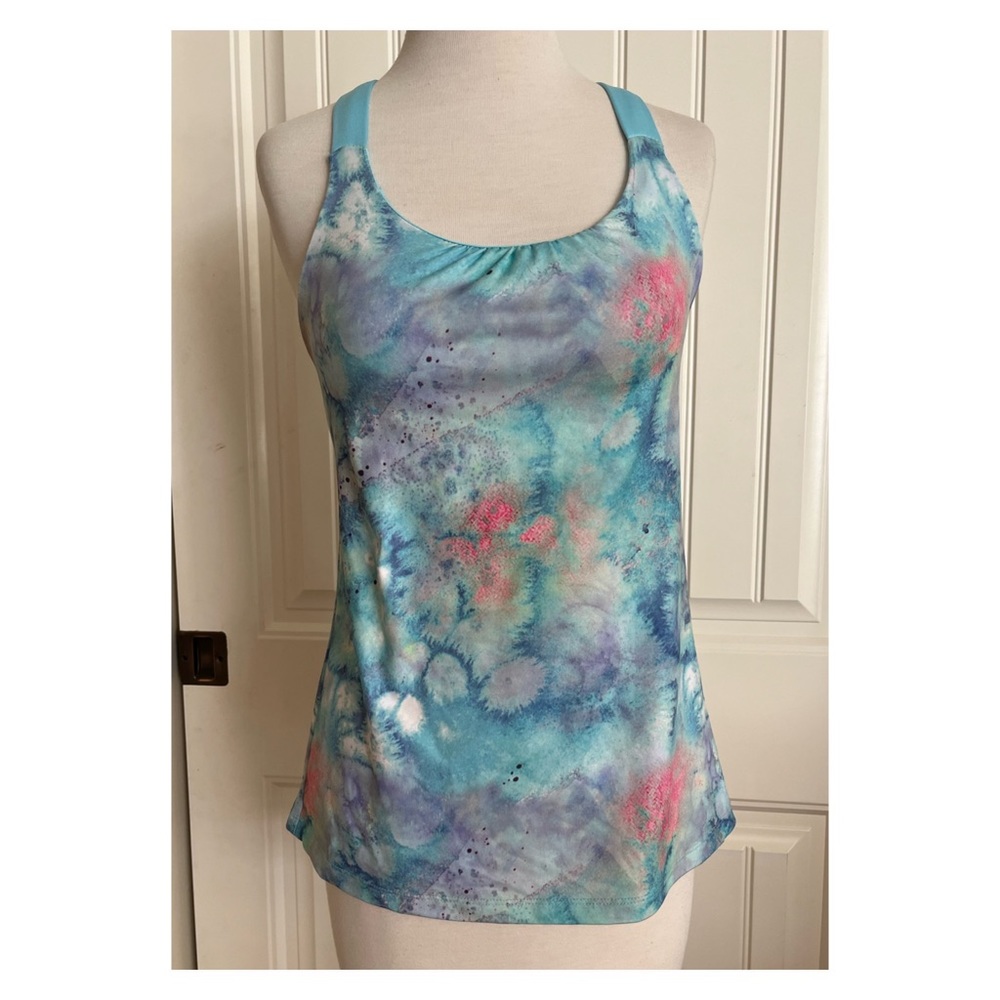 Champion Tie Dye Sports Top with Built in Bra